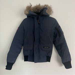 Canada Goose  Puffer Jacket in Navy with Fur Trim